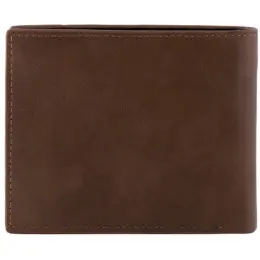 Urban Man Quinn Double Layer PU Wallet Black-Tan Back